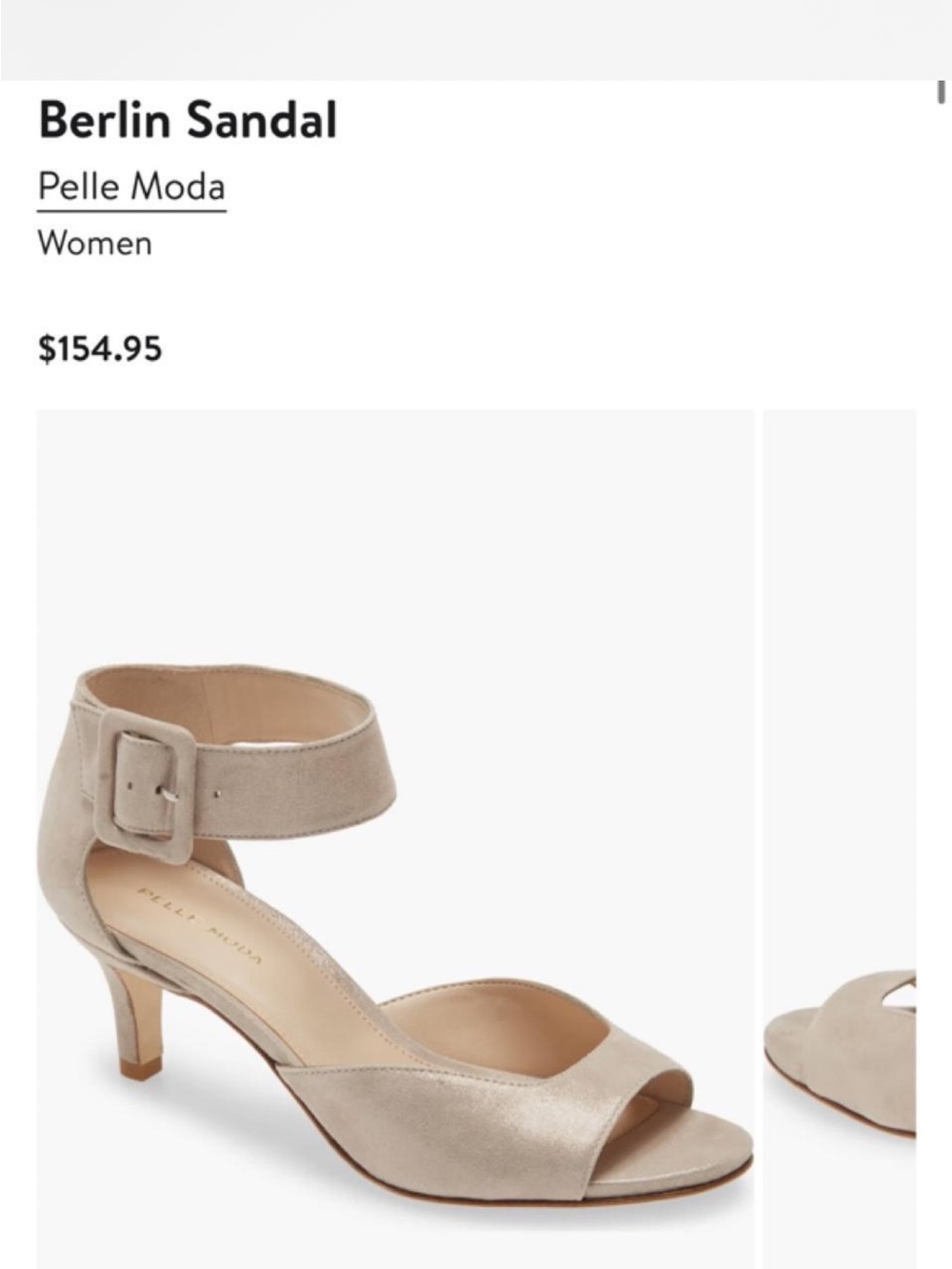 Pelle Moda Taupe Suede Ankle-Strap Sandal